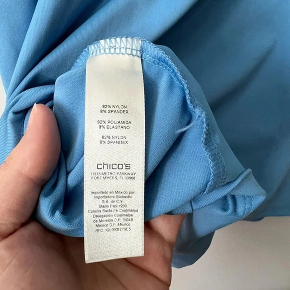 Chicos Blue Tank Top | Size 2 (Plus) - Picture 5 of 5